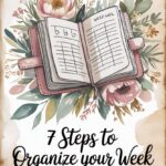 7 steps to organize your week like a pro watercolor illustration with botanical florals 2026