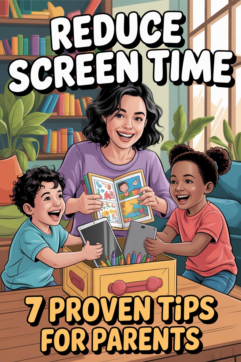 Boredom busters for kids - happy children playing fun activities at home
