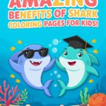 amazing benefits of shark coloring pages for kids - two cute sharks with sunglasses and graduation cap